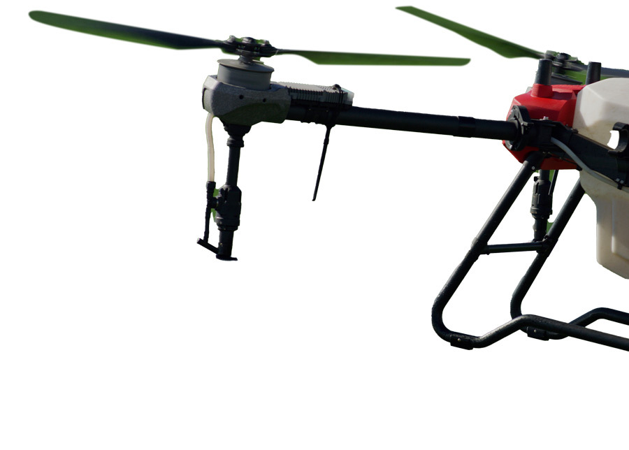 Terraplex agricultural drone flying low over crops